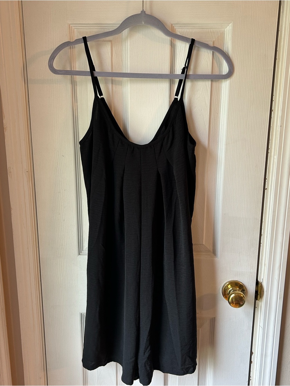 Classic Black Spaghetti Strap Romper